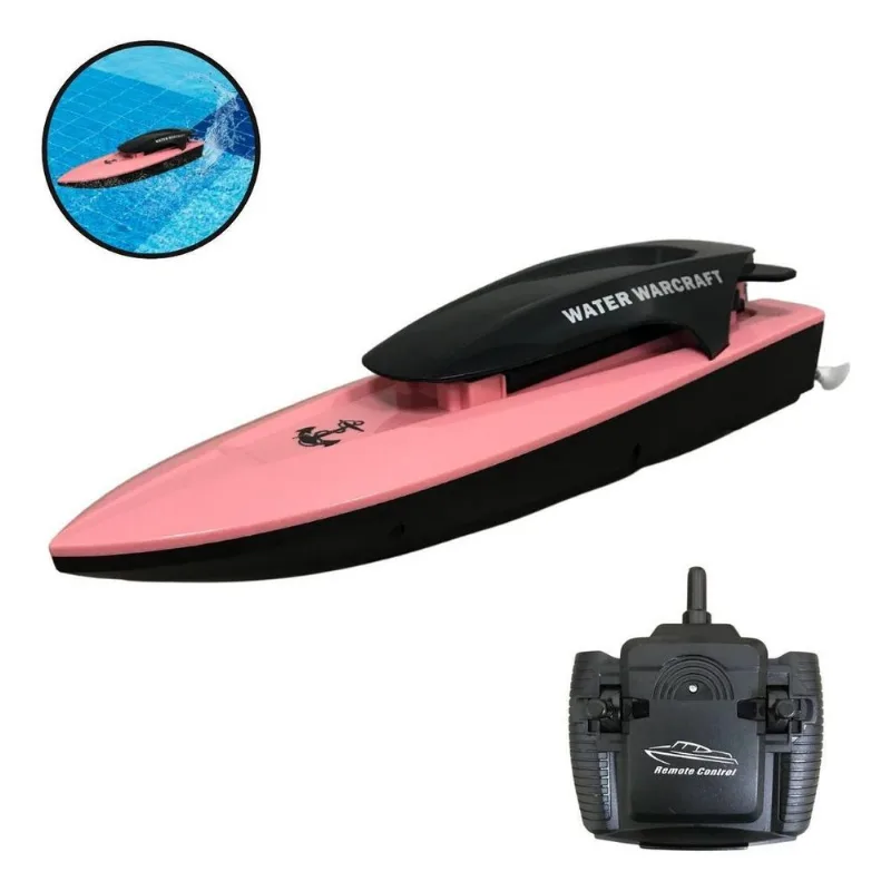 Barco Lancha Controle Remoto Infantil Piscina Água Aquático