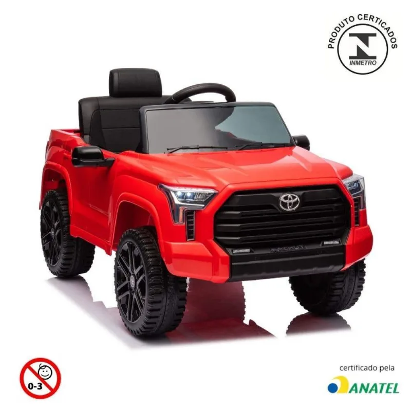 Carrinho Elétrico Infantil Com Controle Toyota 12v Vermelho Bw280vm Importway-vermelho