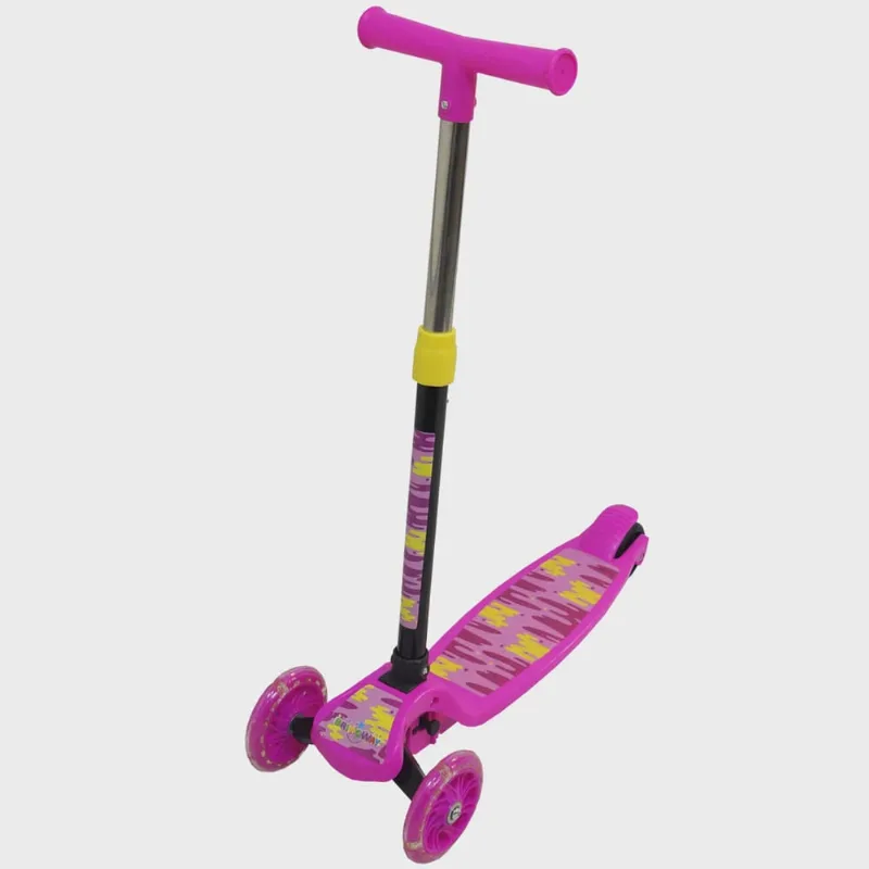 Patinete Infantil 3 Rodas em Pvc Freio Dobrável Masculino Feminino Menino Menina Importway Bw-283