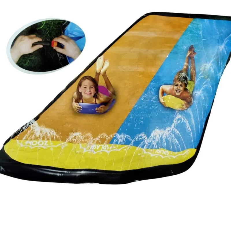 Escorregador Duplo Inflável 488cm X 152cm Bw292 Importway