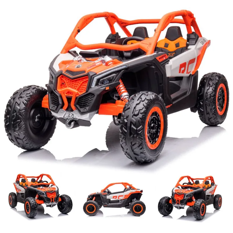 Carrinho Utv Quadriciclo Elétrico Infantil 24v USB MP3 Luz/Som Controle Remoto Can Am Maverick