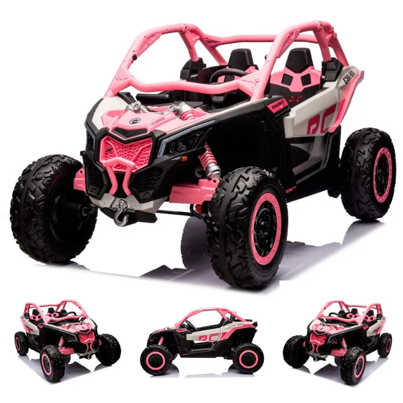 Carrinho Utv Quadriciclo Elétrico Infantil 24v USB MP3 Luz/Som Controle Remoto Can Am Maverick