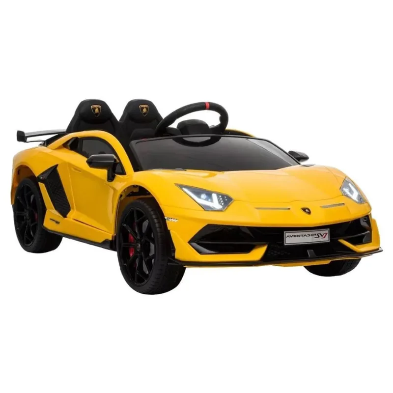 Carrinho Elétrico Infantil Lamborghini Svj Som 12V Amarelo