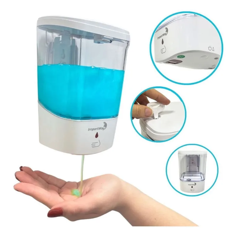Dispenser Sabonete Liquido Automatico De 600Ml Iwdsa600