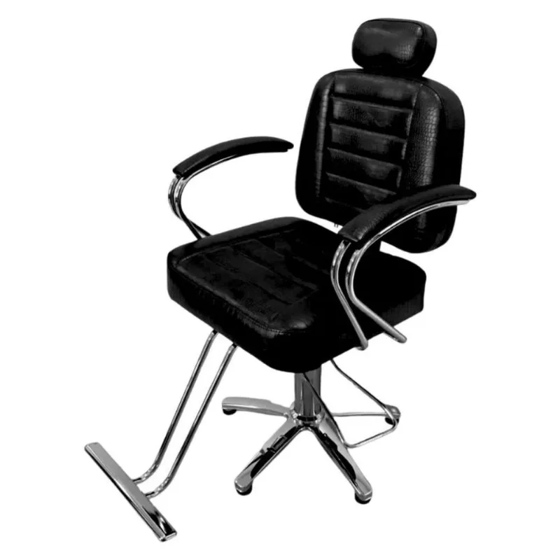 Cadeira De Barbeiro Importway Reclinável Base Estrela IWCBRBE002PT (MP)