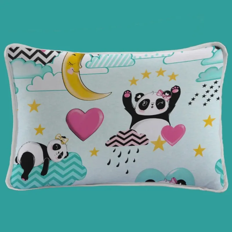 Fronha Avulsa Malha Vivaldi Kids 50cmx70cm Sul Brasil Love Panda
