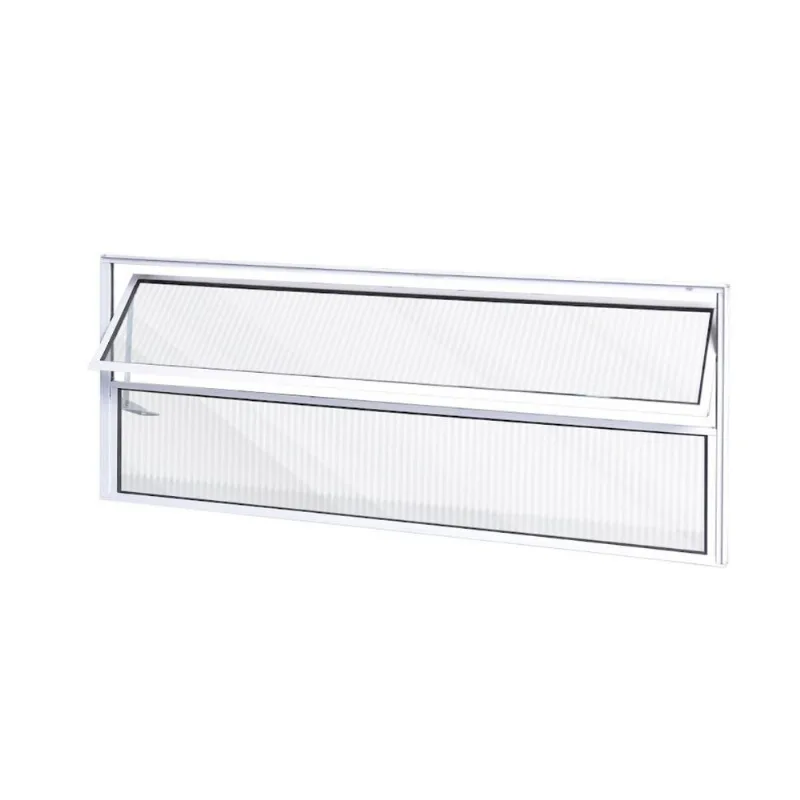 Vitrô Basculante Safira Branco 2 Seções 040x120 Esquadrifazio