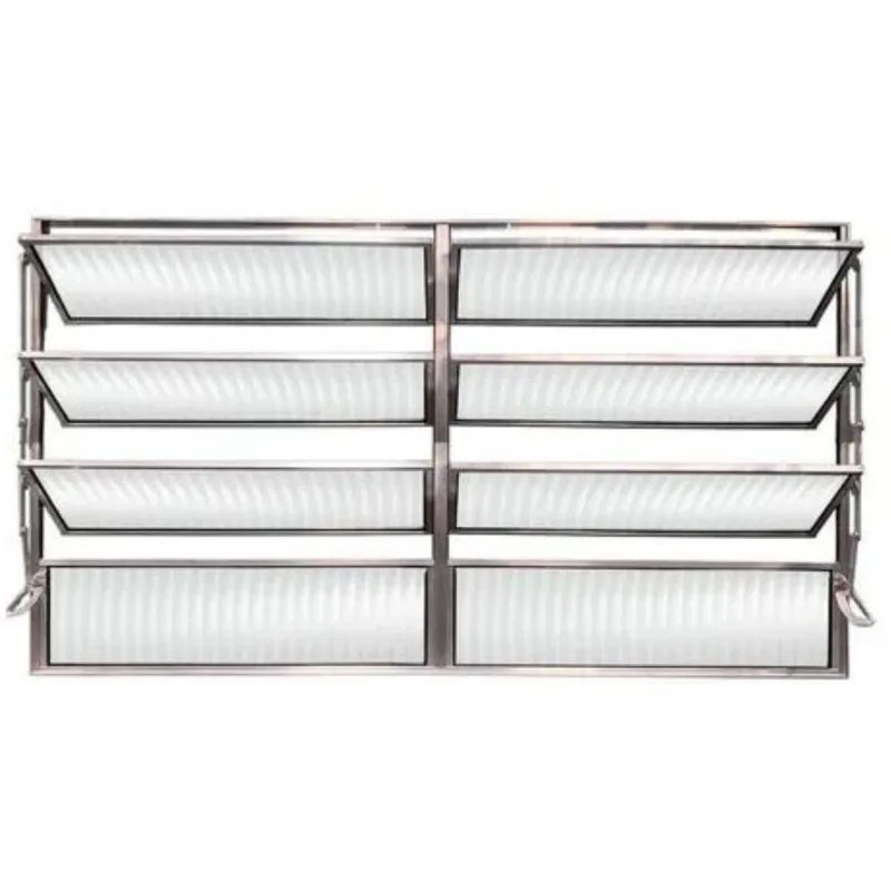 Vitrô Basculante Safira Brilhante 2 Seções 080x120 Esquadrifazio