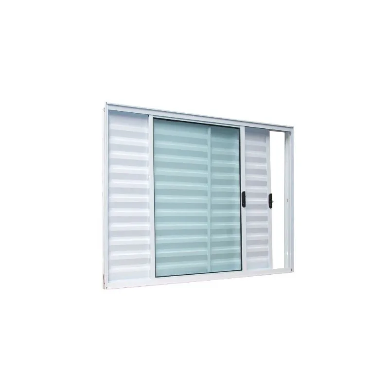 Veneziana Safira Branco 3 Folhas Sem Grade 100x150 Esquadrifazio