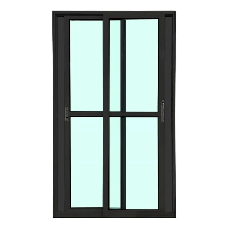 Porta Balcão 2 Folhas L-25 Diamante Preto 210x200 Esquadrifazio