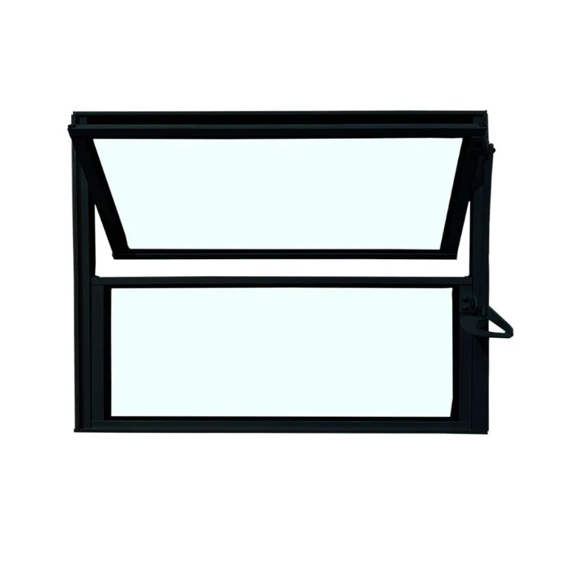 Vitro Basculante Safira Preto 1 Seção 040x060 Esquadrifazio