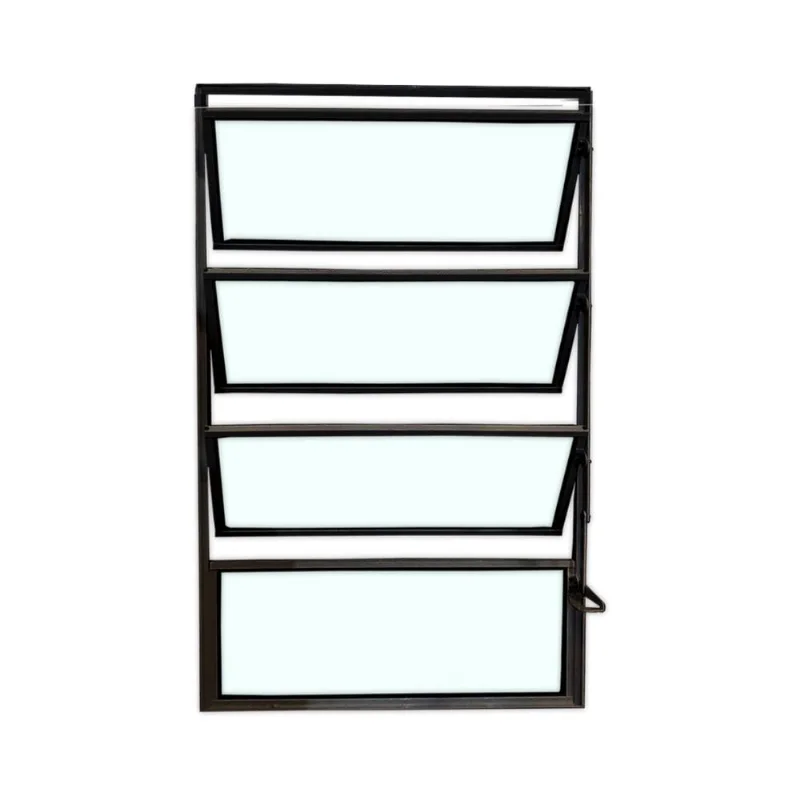 Vitro Basculante Safira Preto 1 Seção 080x100 Esquadrifazio