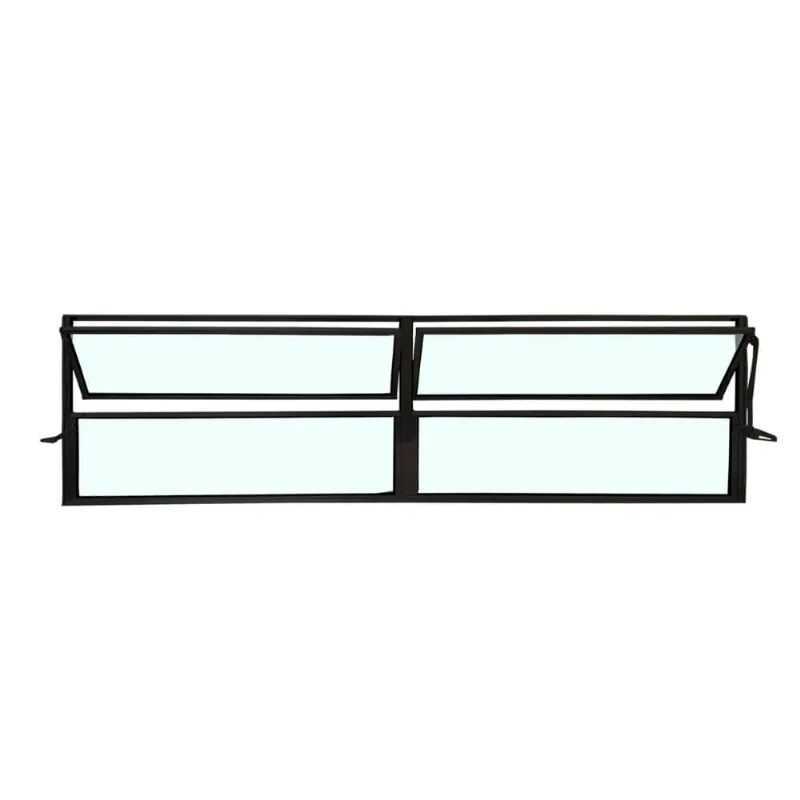 Vitro Basculante Safira Preto 2 Seções 040x150 Esquadrifazio
