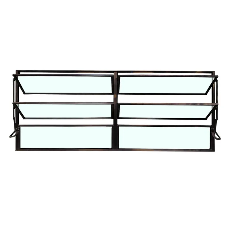 Vitro Basculante Safira Preto 2 Seções 060x120 Esquadrifazio