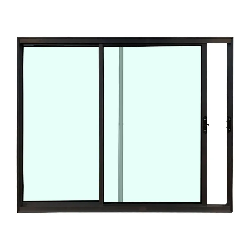 Janela Safira Preto 2 Folhas Sem Grade 100x100 Esquadrifazio