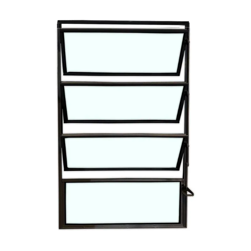 Vitro Basculante Safira Preto 1 Seção 080x060 Esquadrifazio