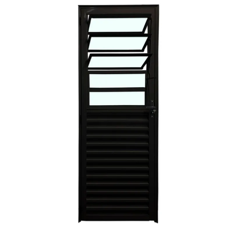 Porta Basculante L-25 Safira Preto 210x80 Esquerdo Esquadrifazio