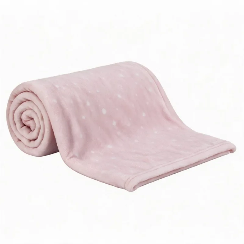 Manta de Bebê Microfibra 90X110cm Havan Baby 1 Peça - Poa Rose
