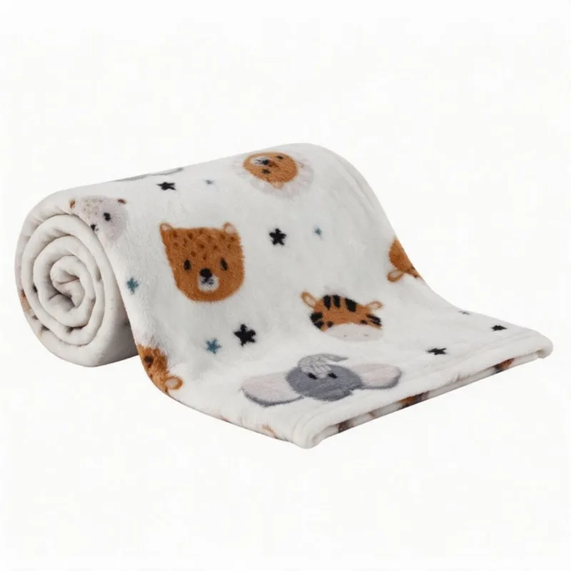 Manta de Bebê Microfibra 90X110cm Havan Baby 1 Peça - Safari