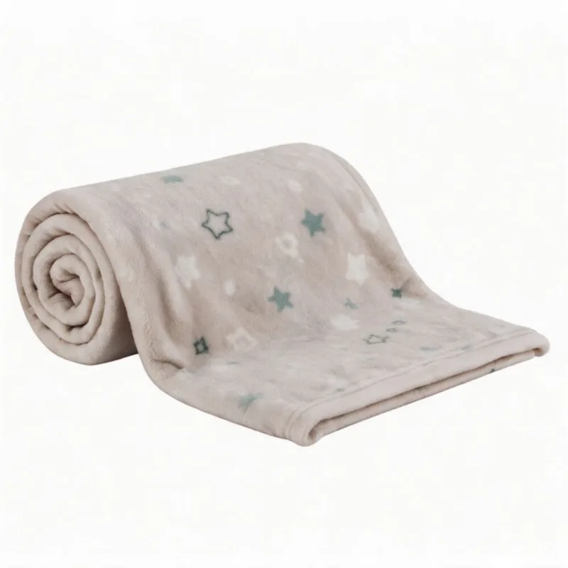 Manta de Bebê Microfibra 90X110cm Havan Baby 1 Peça - Estrelas Acqua
