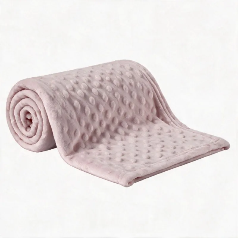 Manta de Bebê Microfibra 100% Poliéster Pop Corn Havan Baby - Rosa Claro
