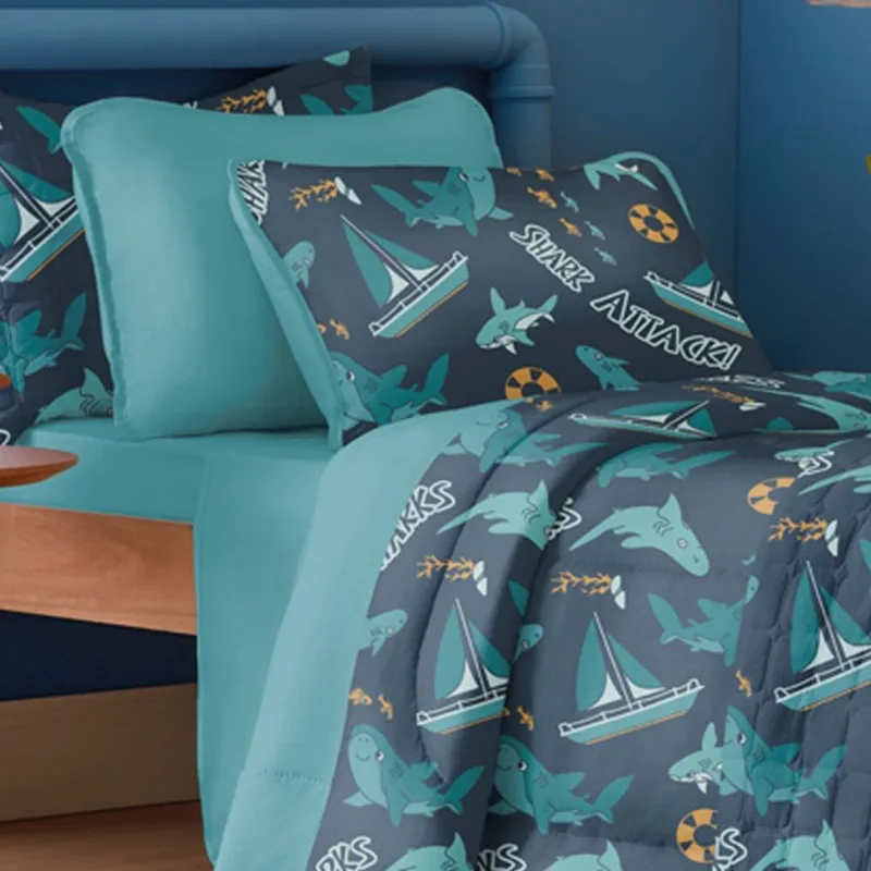 Fronha Avulsa Lisa Atantix Kids 100% Algodão 50x70cm Azul Celeste