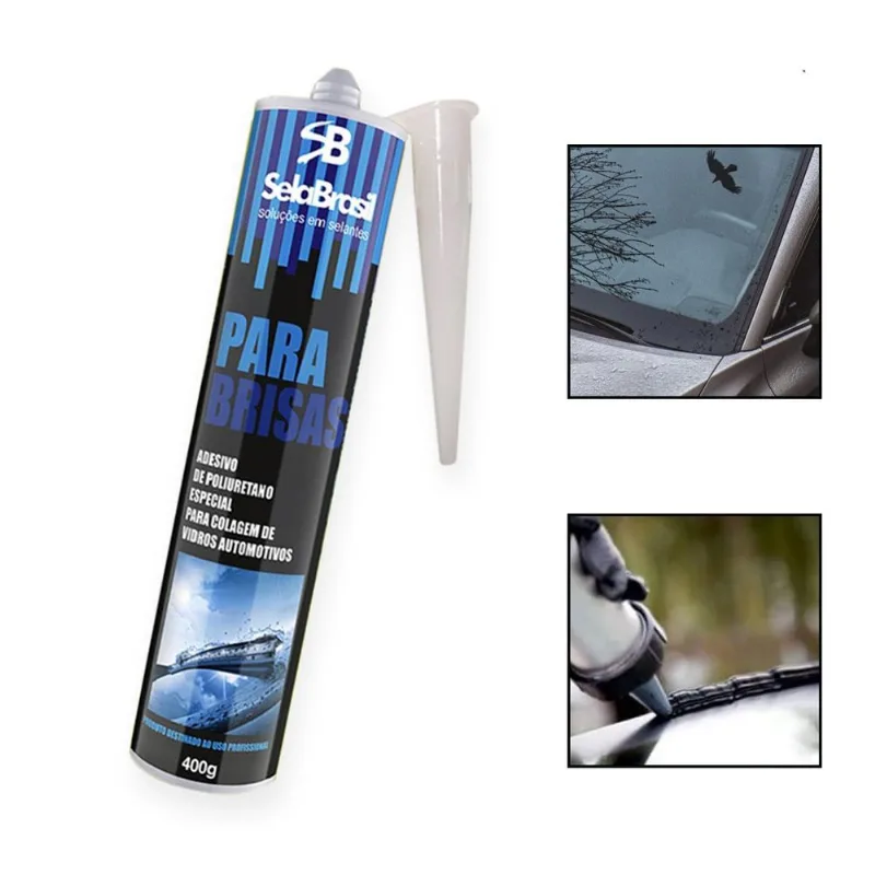 Kit 4 Cola Adesivo Para Brisa Vidro Automotivo Com Aplicador