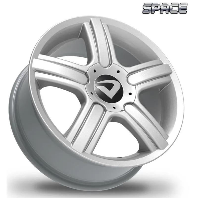Roda Aro 17 X 6 Space Prata Brilhante Furação 4X100Mm