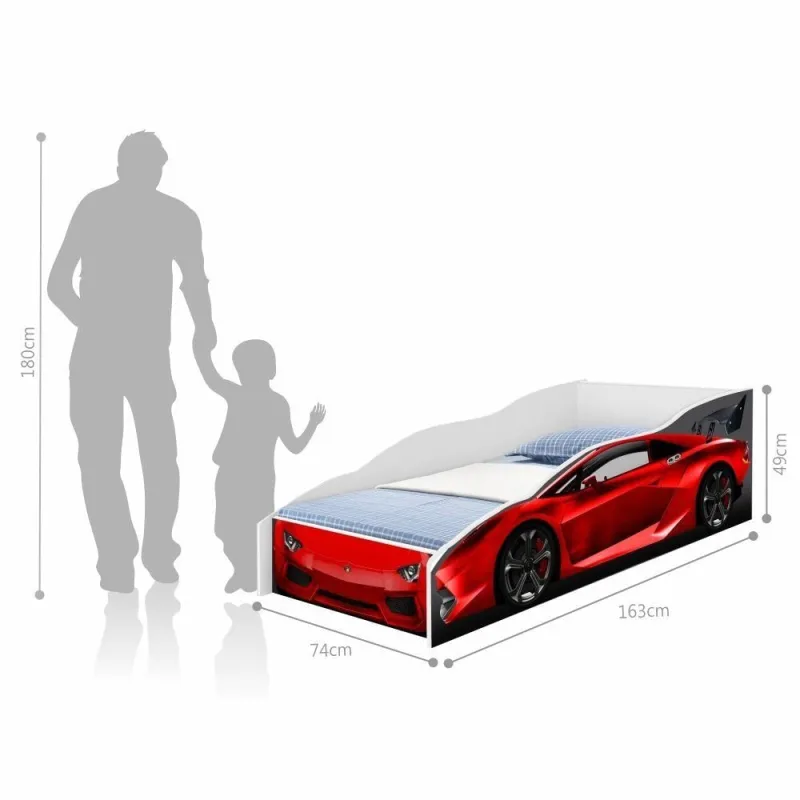 Cama Infantil Carro Vermelho - Cambel Moveis - Móveis
