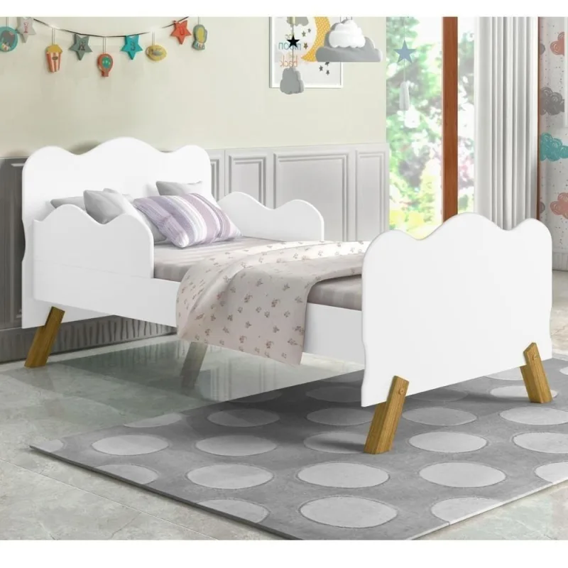 Cama Infantil Nuvenzinha Neve Com Colchão - OUTRAS