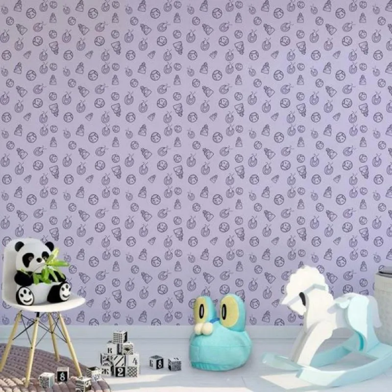 Papel De Parede Infantil Baby Rosa - Casah - Agro