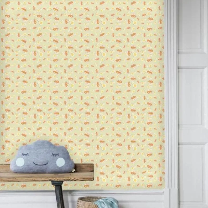 Papel De Parede Infantil Carrinho E Chocalho - Casah - Agro