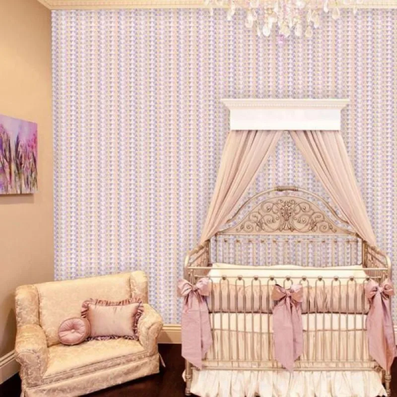 Papel De Parede Infantil Geometrico Menina - Casah - Agro