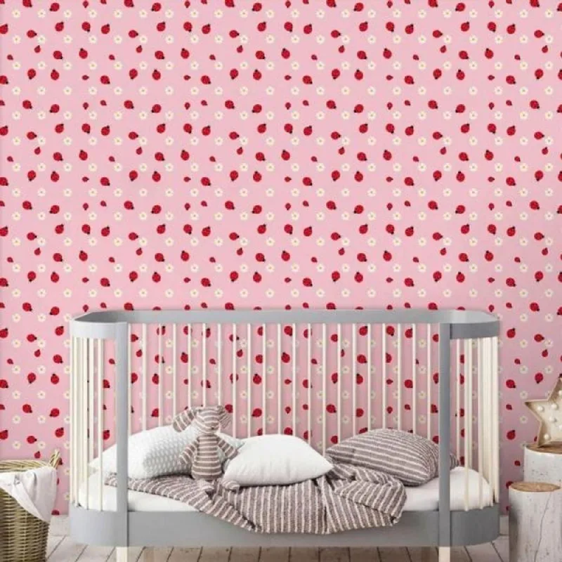 Papel De Parede Infantil Joaninha - Casah - Agro