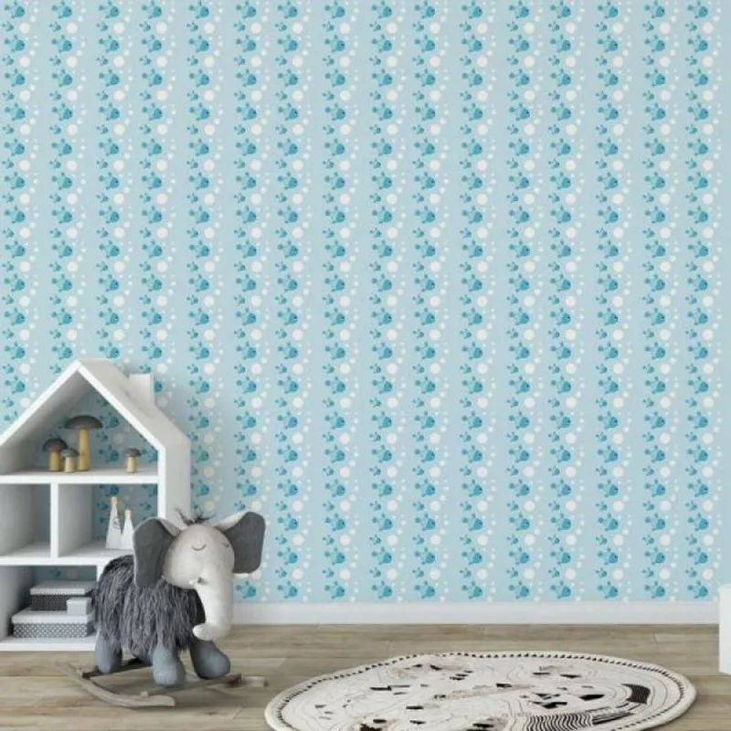Papel De Parede Infantil Peixes - Casah