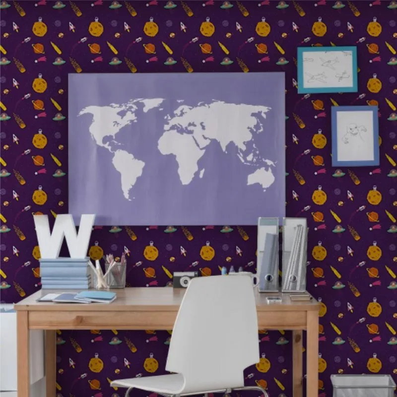 Papel De Parede Infantil Universo