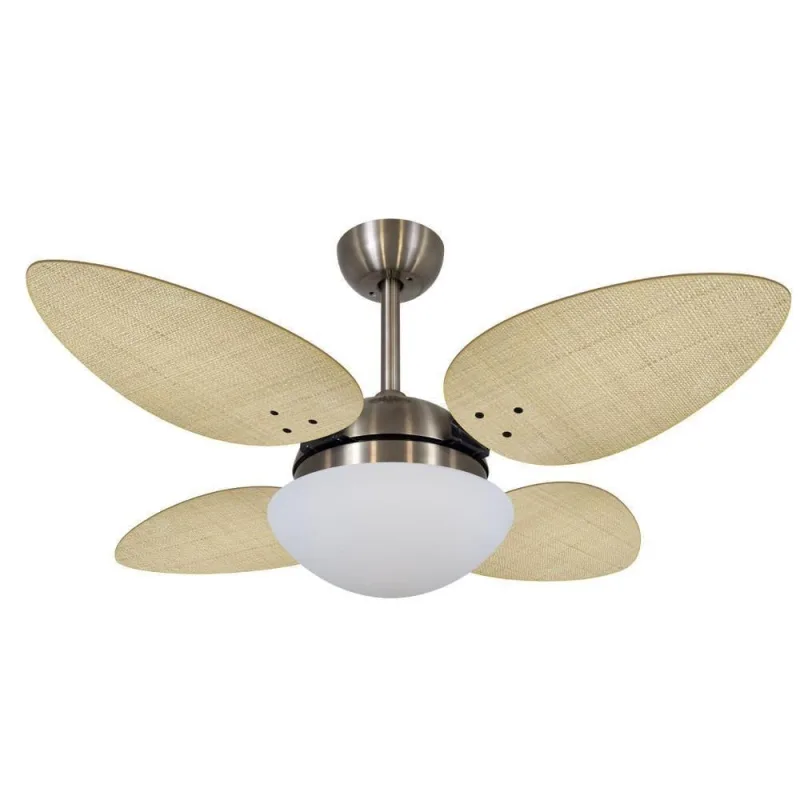 Ventilador De Teto Volare Petalo Palmae Natural 220V - OUTRAS - Ar E Ventilação