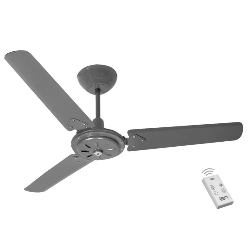 Ventilador Jan Grafite 220V 3 Pás E Controle - OUTRAS