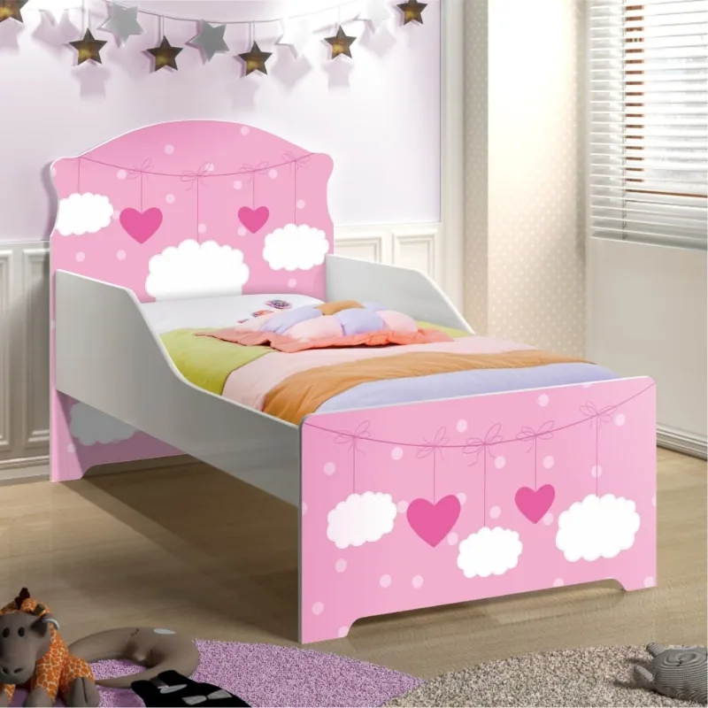 Cama Infantil Lili Rosa Dream com Colchão