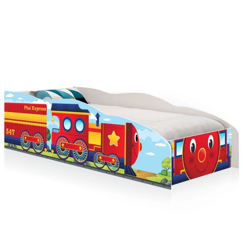 Cama Infantil Premium Kids Trem Piuí Express com Colchão - OUTRAS - Colchões
