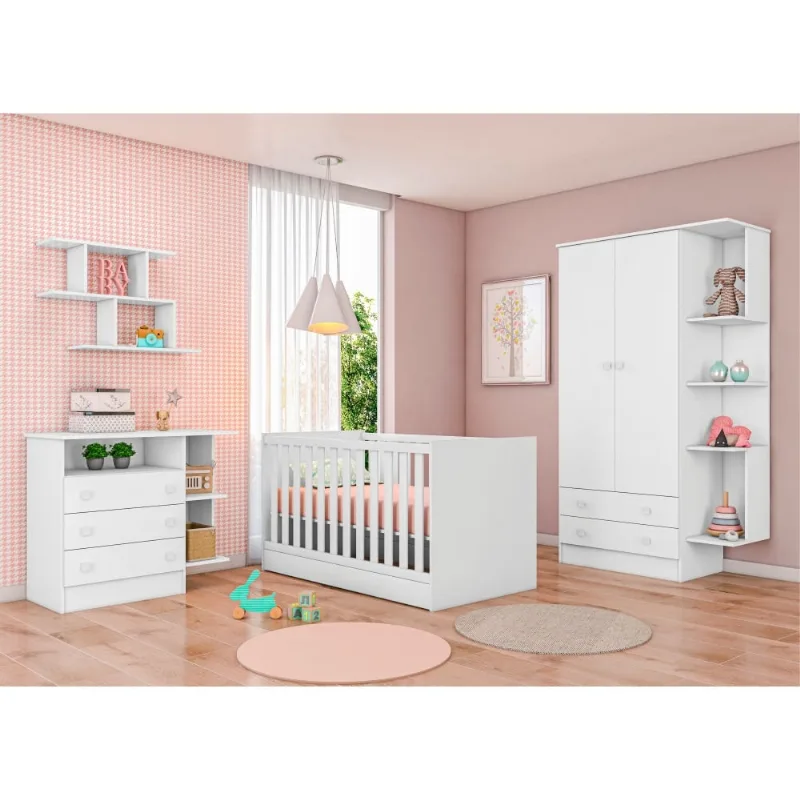 Conjunto Quarto Infantil Hug Branco