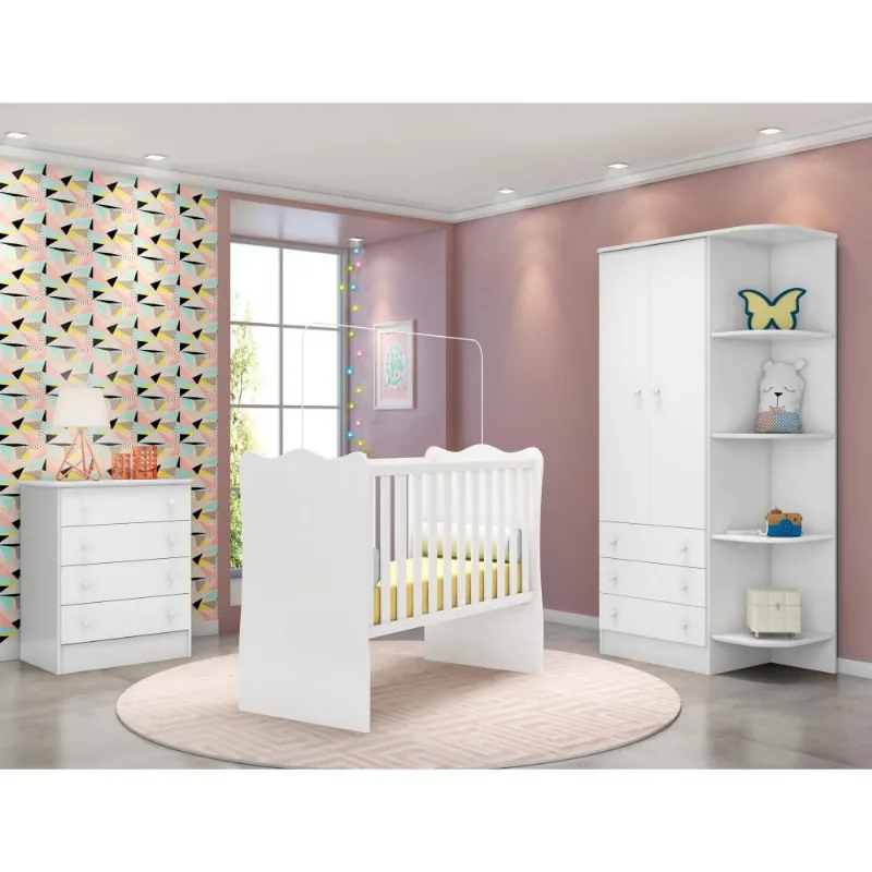 Conjunto Quarto Infantil Lian Branco