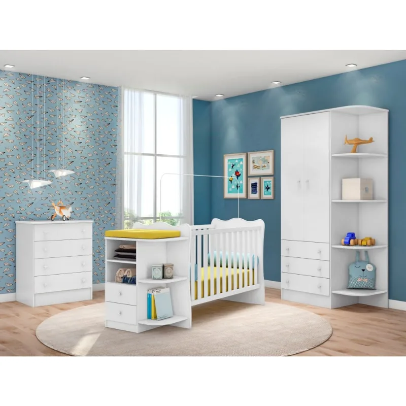 Conjunto Quarto Infantil Summer Branco