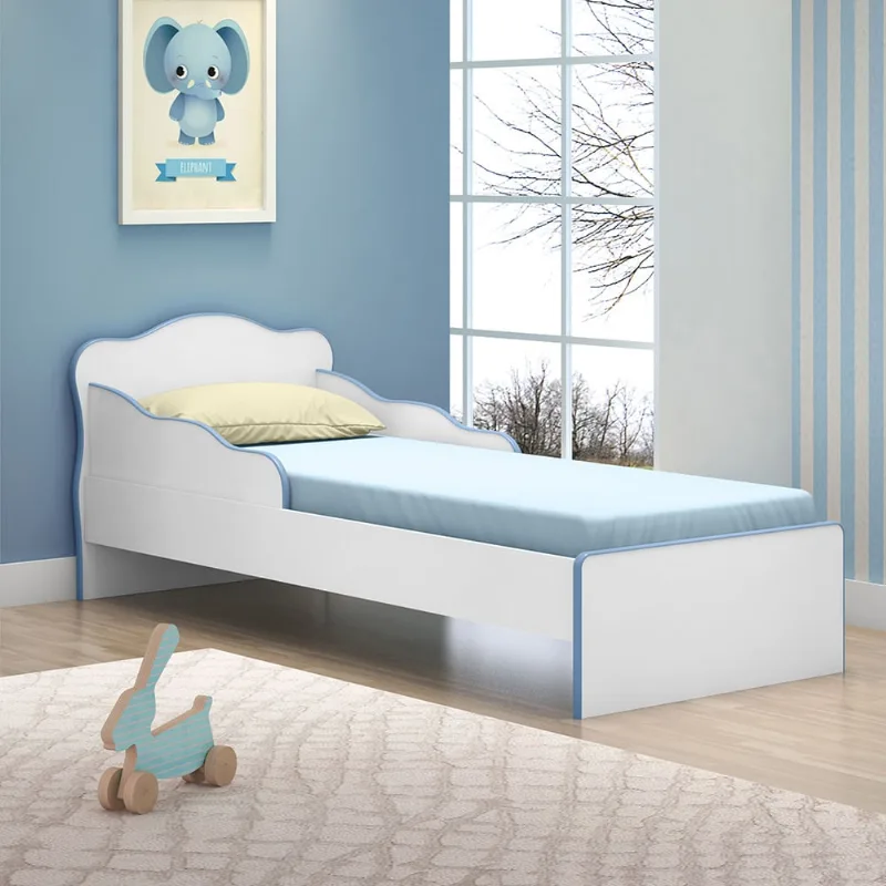 Cama Infantil Villae Menino Branco Azul