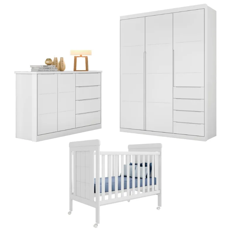 Conjunto Quarto Infantil Davi Branco