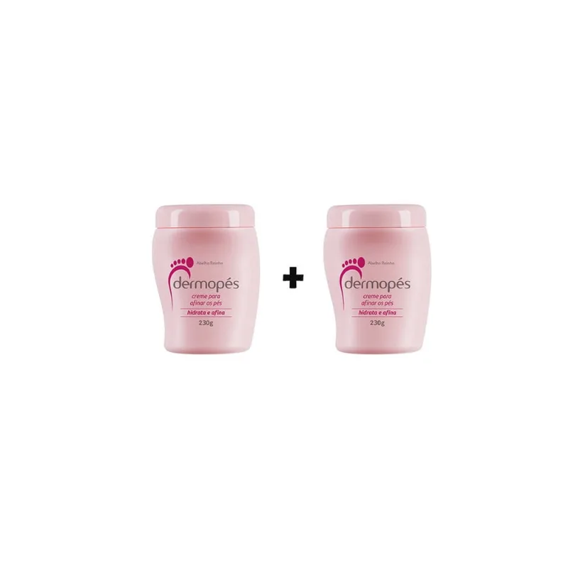 Kit Dermopés Creme p/ Pés Hidrata E Afina Abelha Rainha 230g