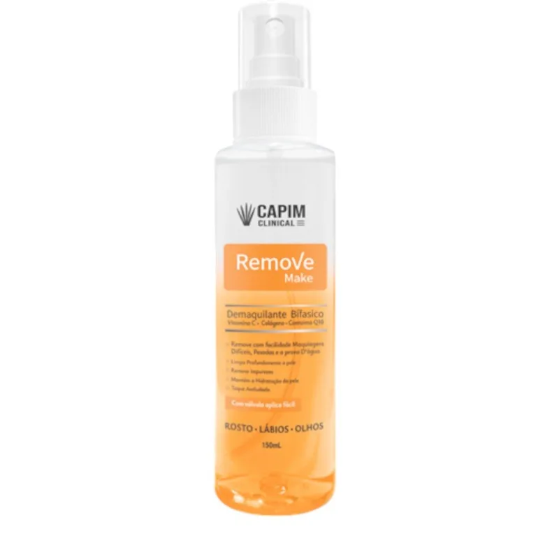Demaquilante Bifásico Vitamina C Capim Limão Remove Make Q10 120ml (MP)