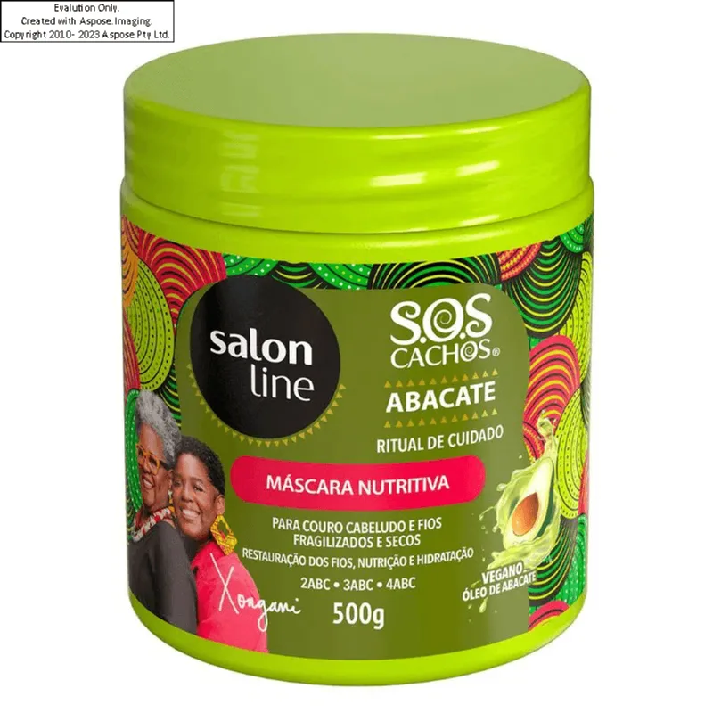 Mascara De Tratamento Salon Line S.O.S Abacate 500G