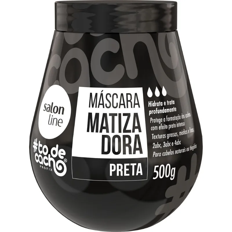 Maionese Matizadora Salon Line Tô De Cacho Preta 500g