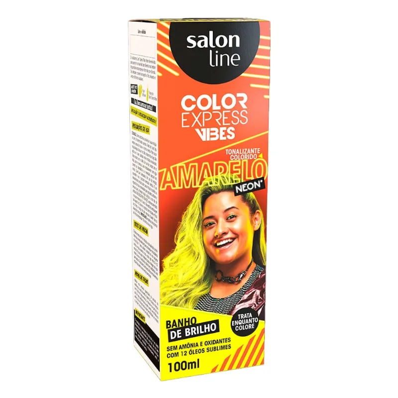 Kit Tonalizante Color Express Vibes Salon Line Amarelo Neon - Salon Line